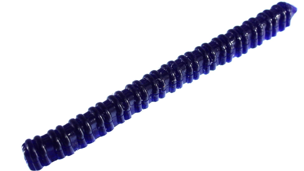 Zoom Centipede Finnesse Worm, 20 Pack, 4in, Black Grape, 007161X