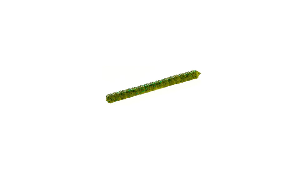 Zoom Centipede Finnesse Worm, 20 Pack, 4in, Kudzu, 007102X