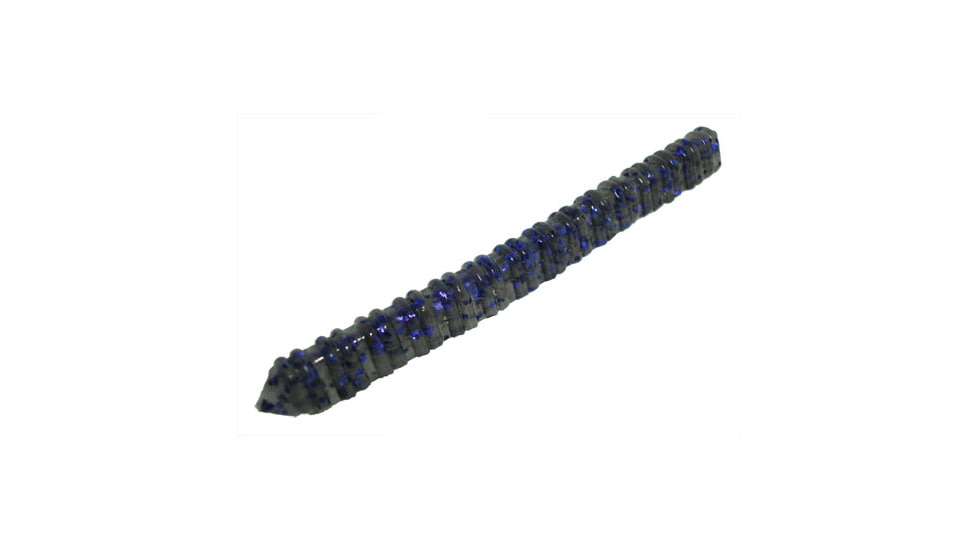 Zoom Centipede Finnesse Worm, 20 Pack, 4in, Smoke Purple, 007010X