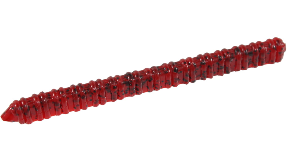 Zoom Centipede Finnesse Worm, 20 Pack, 4in, Tomato Seed, 007084X