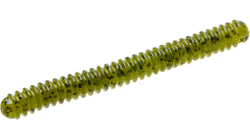 Zoom Double Ringer Finesse Worm, 15 Pack, 4in, Watermelon Seed, 52019