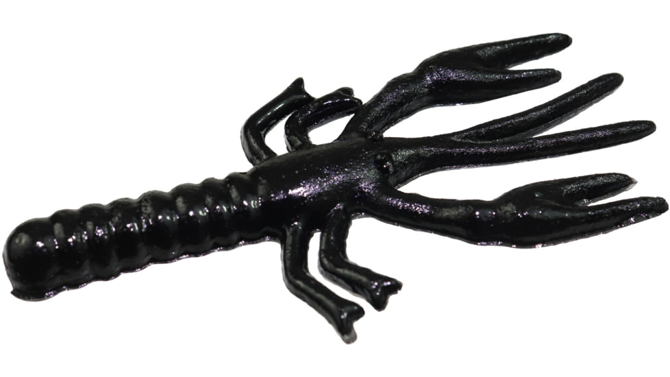 Zoom Lil Critter Craw, 12 Pack, 3in, Black, 014038X