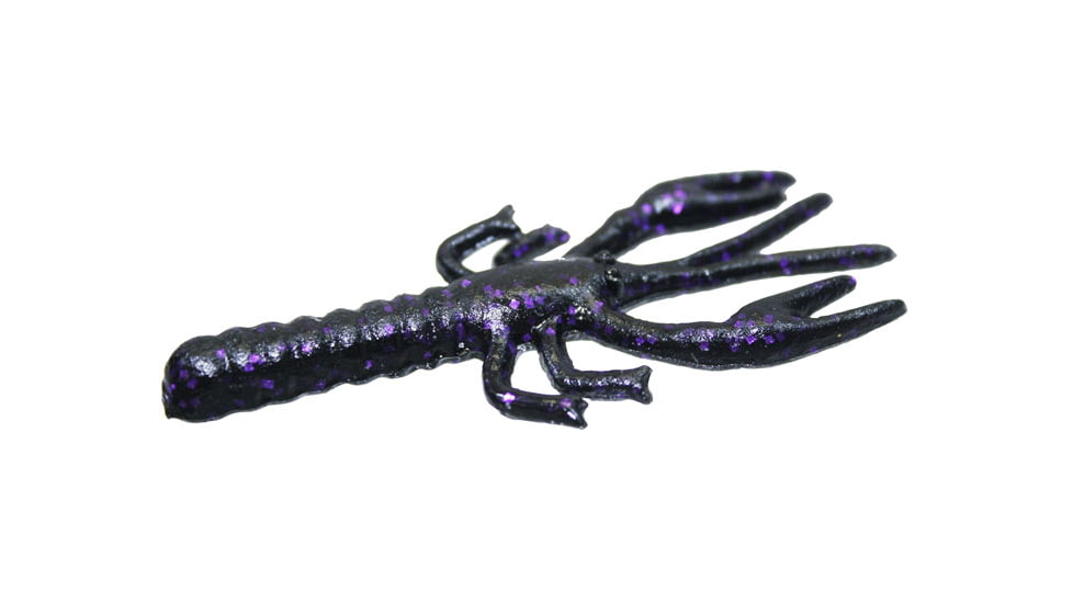 Zoom Lil Critter Craw, 12 Pack, 3in, Blackberry, 014229X