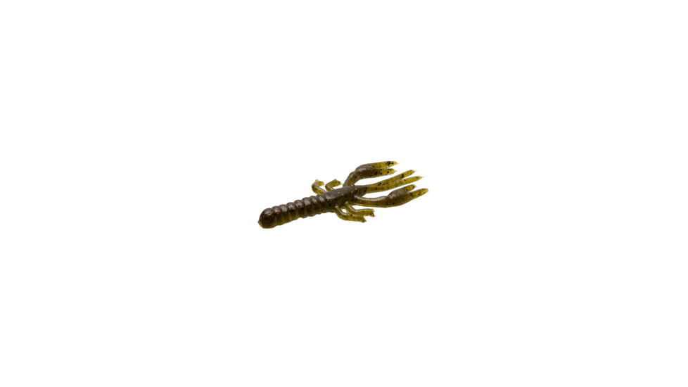 Zoom Lil Critter Craw, 12 Pack, 3in, Green Pumpkin Purple, 014248X