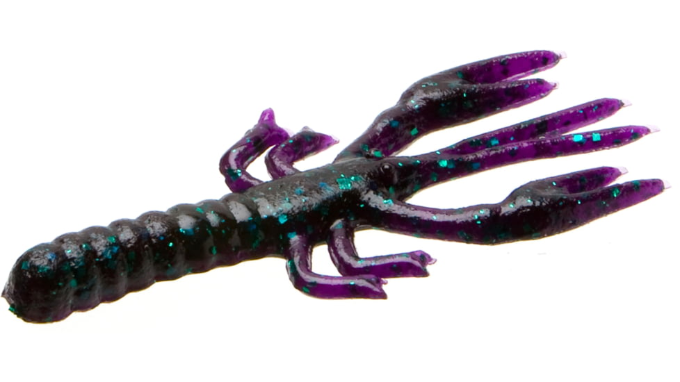 Zoom Lil Critter Craw, 12 Pack, 3in, Junebug, 014005X