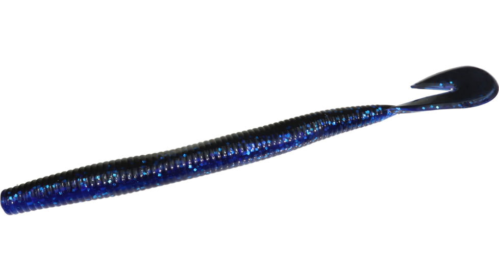 Zoom Mag U-V Speed Worm, 8 Pack, 7in, Black Sapphire, 113100X