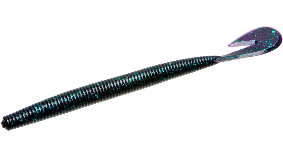 Zoom Mag U-V Speed Worm, 8 Pack, 7in, Junebug, 113005