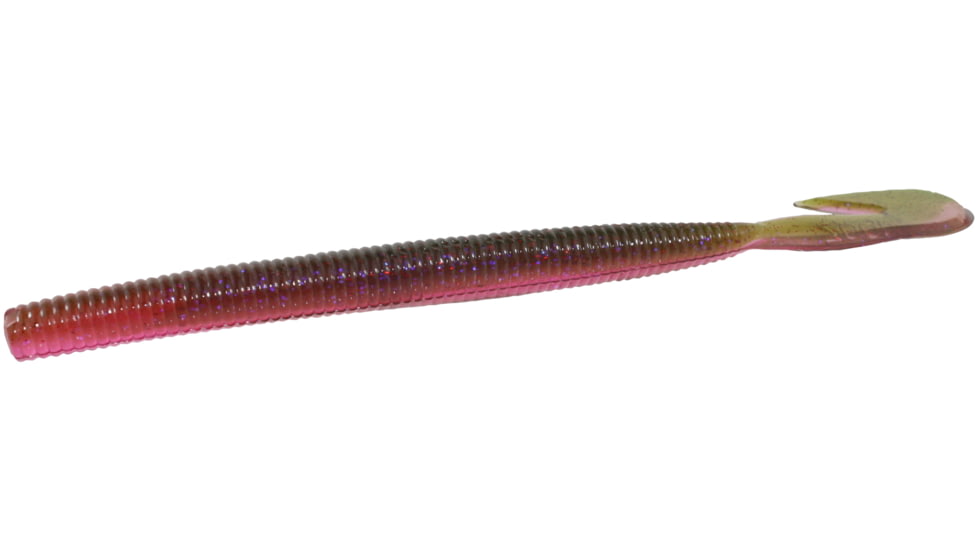 Zoom Mag U-V Speed Worm, 8 Pack, 7in, Raspberry Shad, 113365X