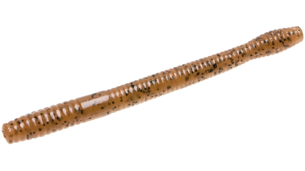 Zoom Magnum Finesse Worm, 10 Pack, 5in, Pumpkin, 114013