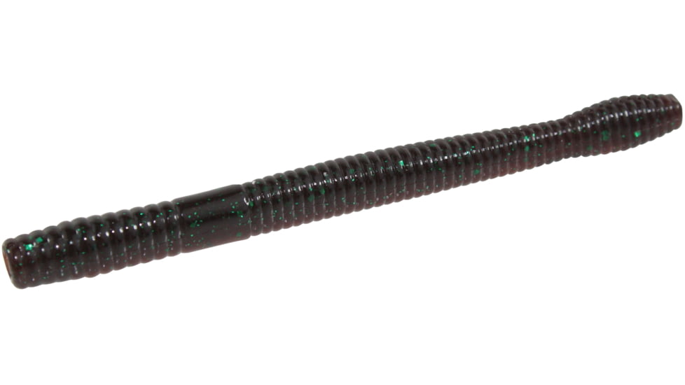 Zoom Magnum Finesse Worm, 10 Pack, 5in, Scuppernong Green, 114316X