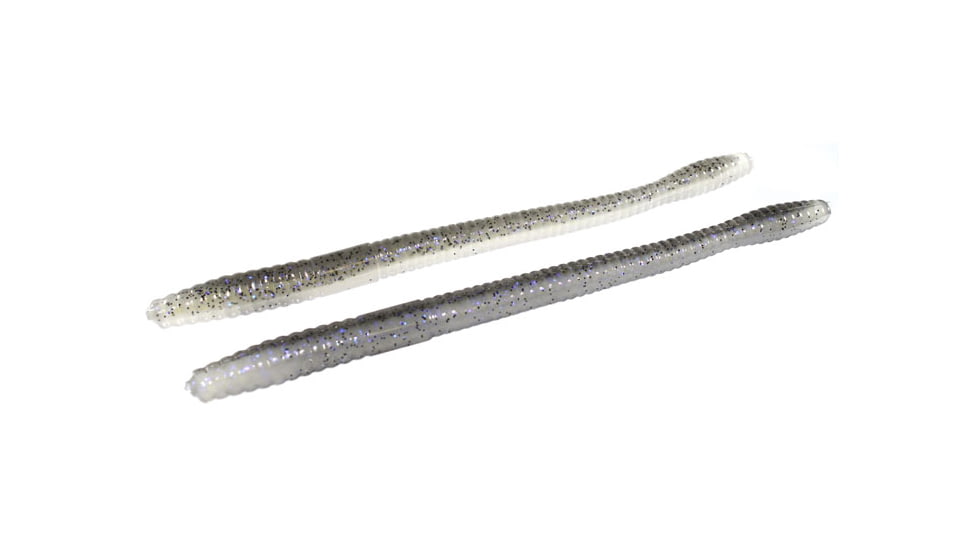 Zoom Magnum Trick Worm, 8 Pack, 7in, Electric Shad, 115350X