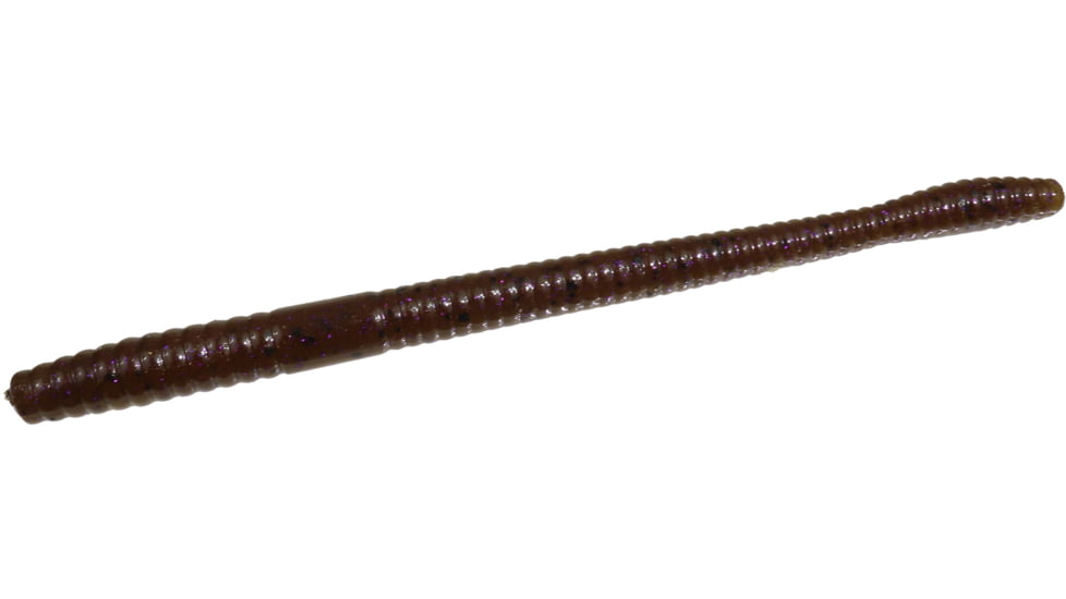 Zoom Magnum Trick Worm, 8 Pack, 7in, Green Pumpkin Purple, 115248X