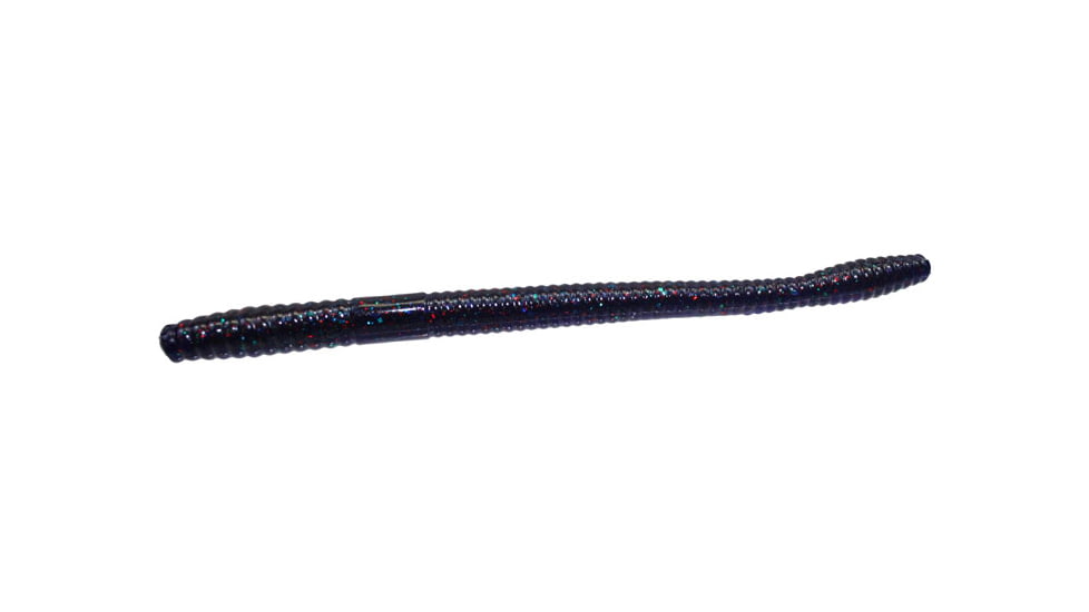 Zoom Magnum Trick Worm, 8 Pack, 7in, Junebug Red, 115177X