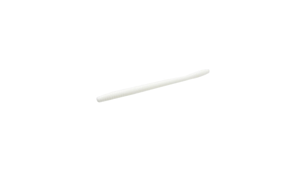 Zoom Magnum Trick Worm, 8 Pack, 7in, White, 115040X