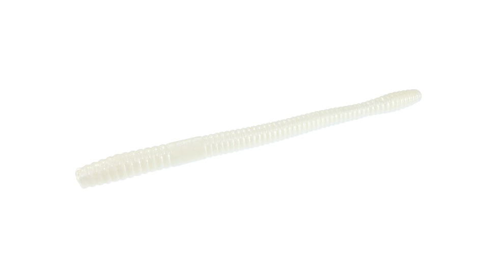 Zoom Magnum Trick Worm, 8 Pack, 7in, White Pearl, 115045X