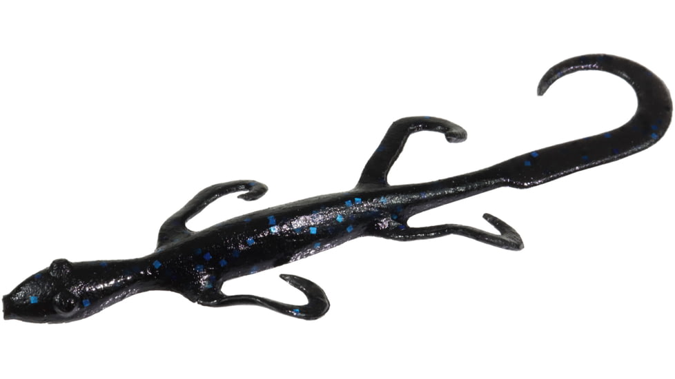 Zoom Mini Lizard, 15 Pack, 4in, Black/Blue, 005072X