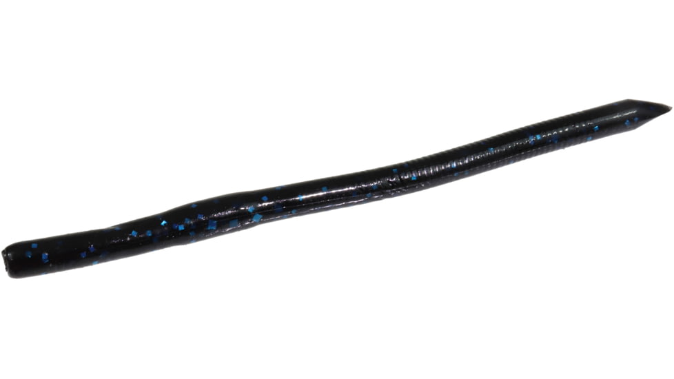 Zoom Swamp Crawler Finesse Worm, 5 Pack, 5.5in, Black/Blue 2, 016072X