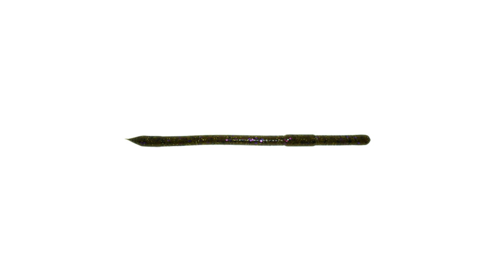 Zoom Swamp Crawler Finesse Worm, 5 Pack, 5.5in, Green Pumpkin Prp Gold 2, 016249X