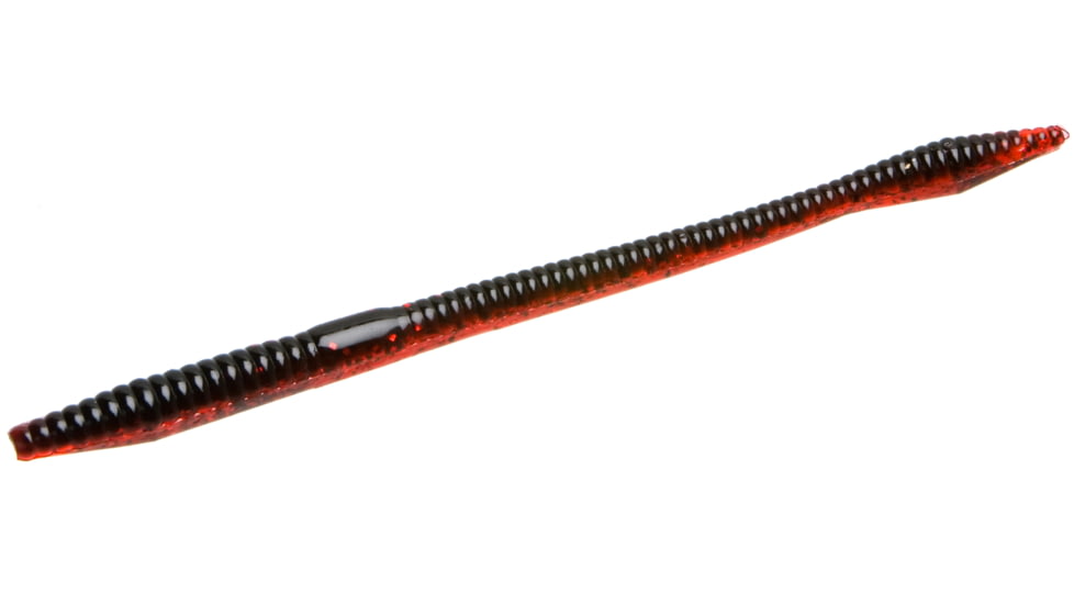 Zoom Trick Worm, 20 Pack, 6.5in, Black Ruby, 6139
