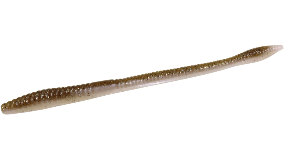 Zoom Trick Worm, 20 Pack, 6.5in, Brown Back, 006436X