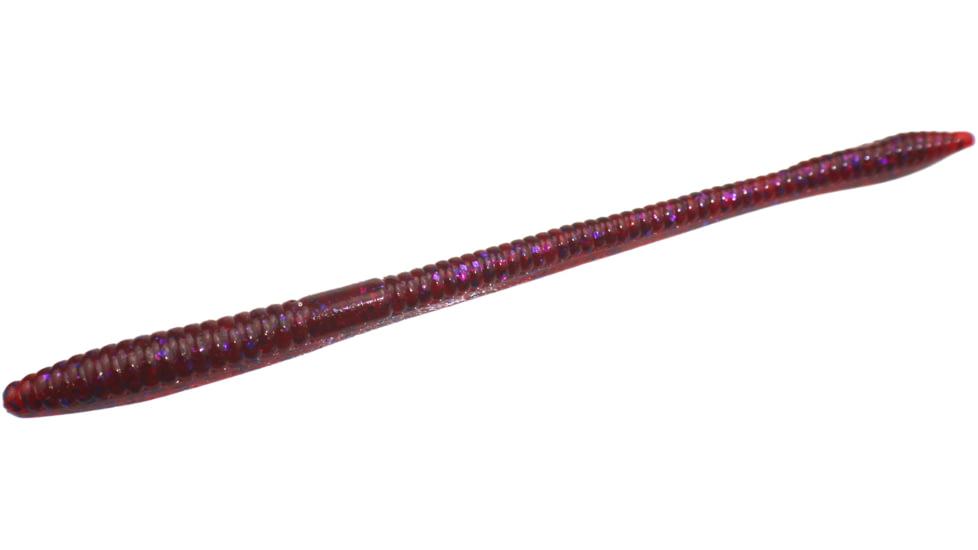 Zoom Trick Worm, 20 Pack, 6.5in, Cranberry, 006431X