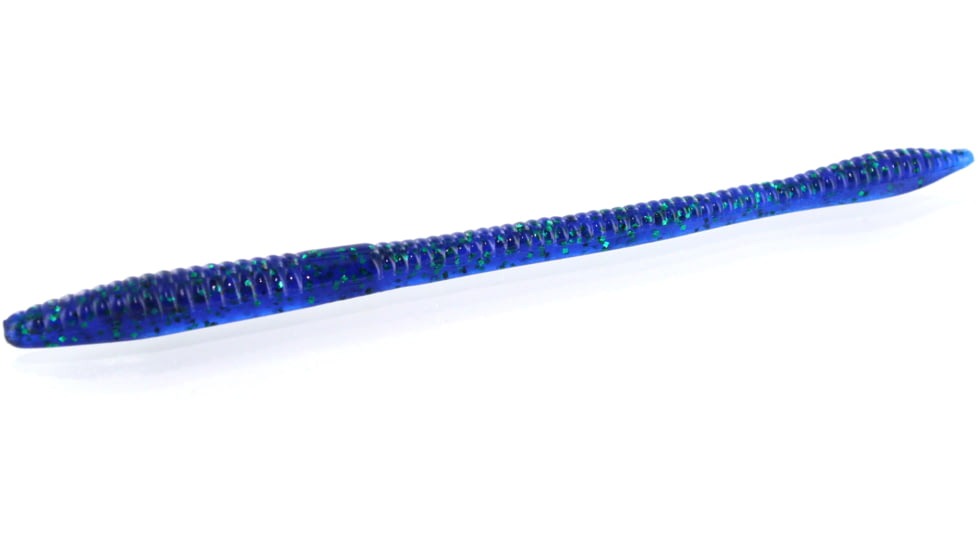 Zoom Trick Worm, 20 Pack, 6.5in, Emerald Blue, 006352X