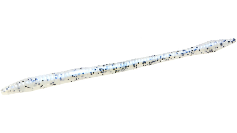 Zoom Trick Worm, 20 Pack, 6.5in, Glimmer Blue, 006043X