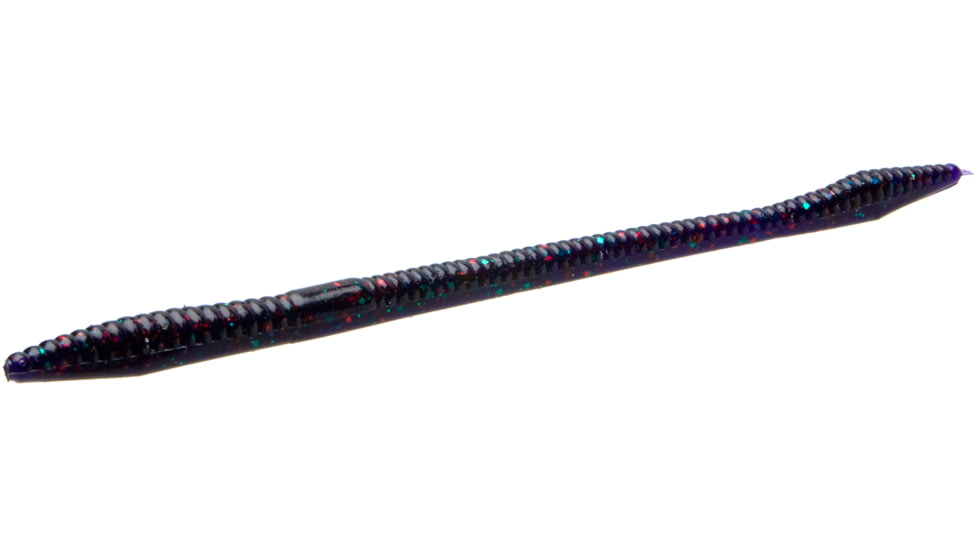 Zoom Trick Worm, 20 Pack, 6.5in, Junebug Red, 6177