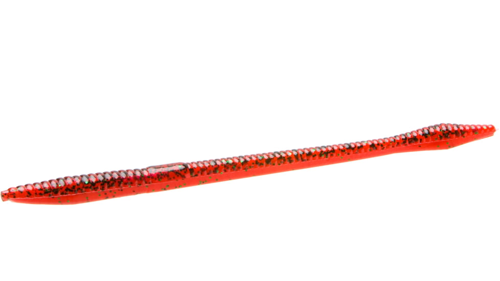 Zoom Trick Worm, 20 Pack, 6.5in, Red Bug Shad, 6270