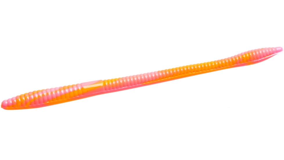 Zoom Trick Worm, 20 Pack, 6.5in, Sherbert, 006199X