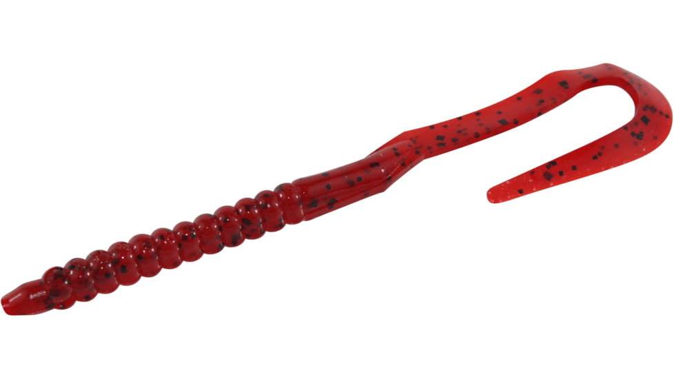 Zoom U-Tale Mid-Size Worm, 20 Pack, 6 3/4in, Tomato Seed, 001084X