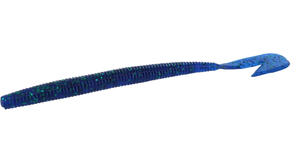 Zoom U-V Speed Worm, 15 Pack, 6in, Emerald Blue, 018352X