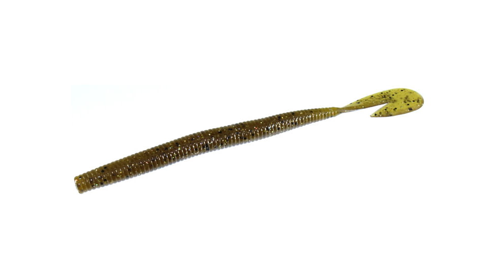 Zoom U-V Speed Worm, 15 Pack, 6in, Green Pumpkin Magic, 018284X