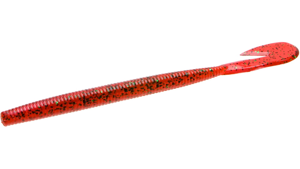 Zoom U-V Speed Worm, 15 Pack, 6in, Red Bug Shad, 018270X