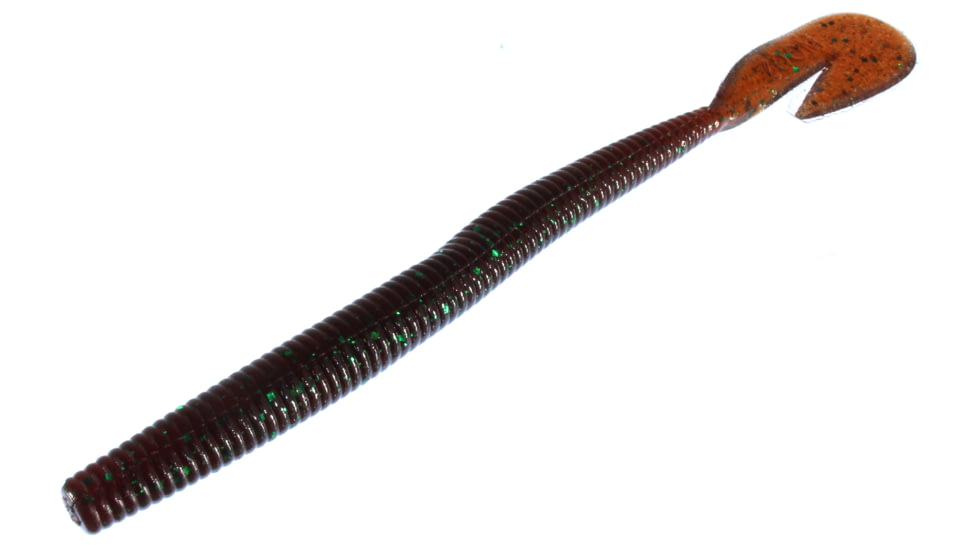 Zoom U-V Speed Worm, 15 Pack, 6in, Scuppernong Green, 018316X