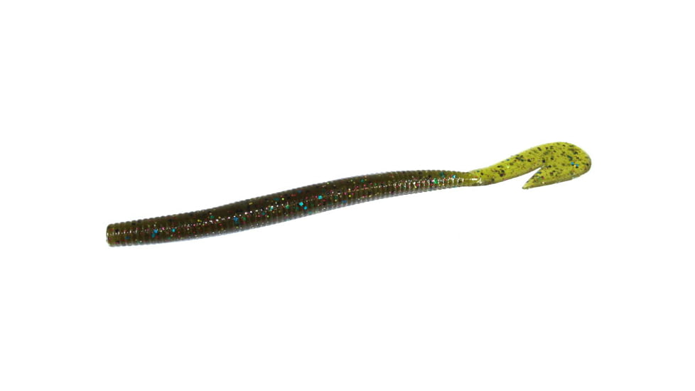 Zoom U-V Speed Worm, 15 Pack, 6in, Tilapia Magic, 018411X
