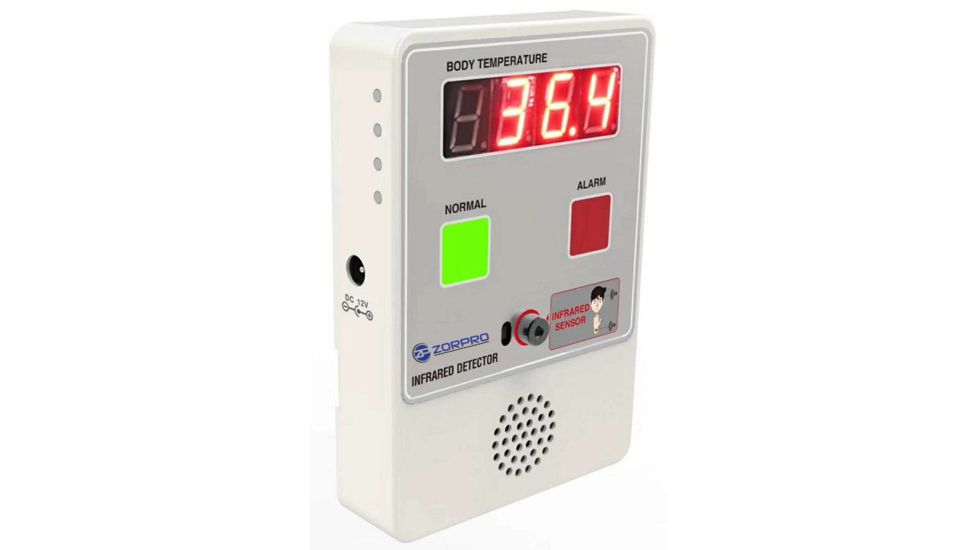 Zorpro Zortemp 500 Infrared Body Temperature Scanner, White, zortemp500
