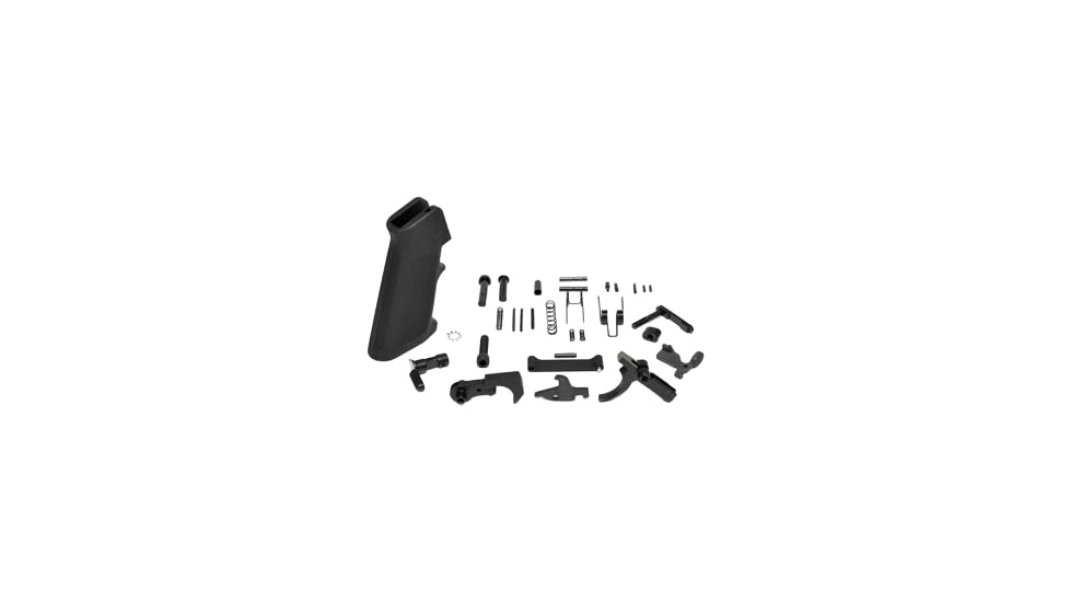 ZRODelta ELG Lower Parts Kit, Complete w/ Metal Trigger Guard, Black, Small, 7035-0009-1520