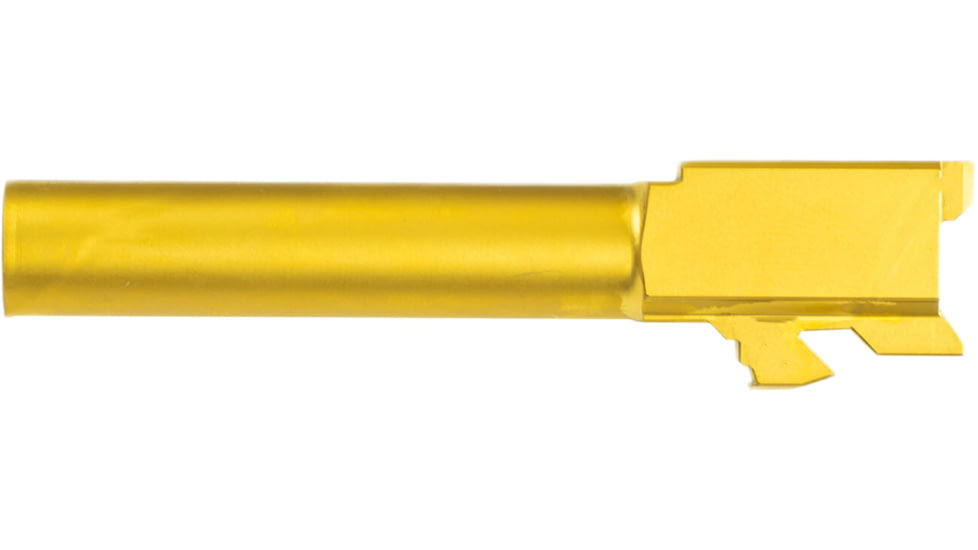 ZRODelta Match Grade, Pistol Barrel, Glock 19 Gen 3 &amp; 5 Compatible, Titanium Coated, Gold, Small, 7046-0055-1002