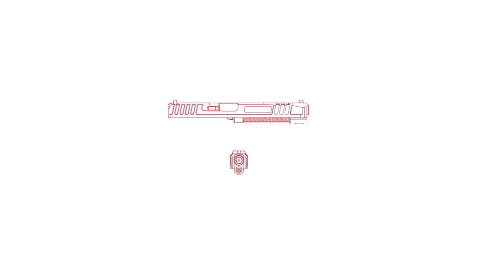 ZRODelta Modulus Slide Assembly Extended, 7105-0012-9990