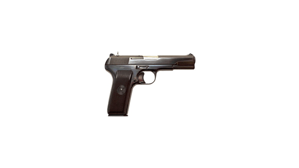 Zastava Arms USA M57 Pistol, 7.62x25mm Tokarev, 4.6in barrel, blued steel frame, black plastic grip, recoil operated semi-automatic, fixed front and rear, 9 round magazine, ZVM577.62X25MMTKV4.61FRRMPG