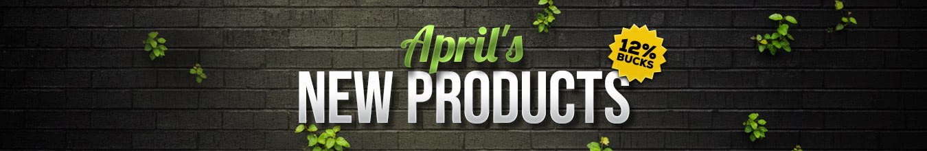 April's New Products <em>&mdash; 74 products / 894 models</em>
