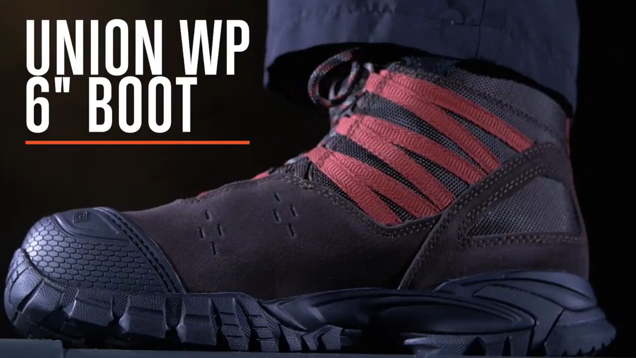 opplanet 5 11 tactical union water proof 6in boot v2 video