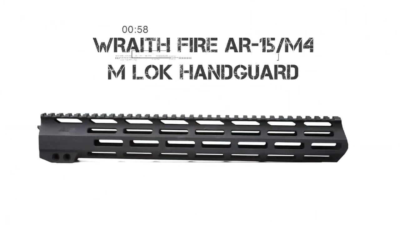 opplanet aim sports inc wraith fire ar 15 m4 m lok handguard video