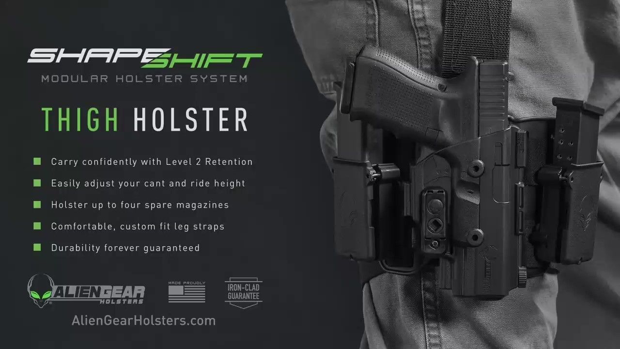 opplanet alien gear holsters shapeshift drop leg holster overview video