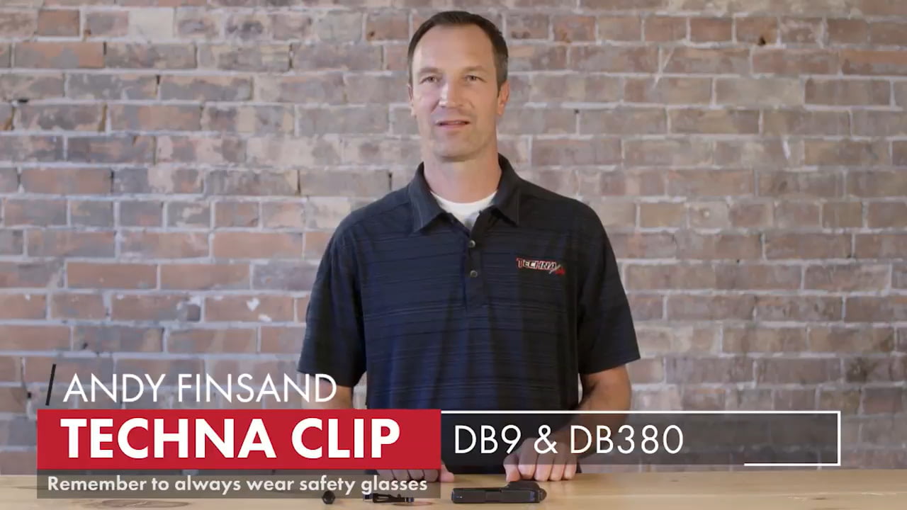 opplanet amend2 techna clip db9 db380 concealed carry clip installation video