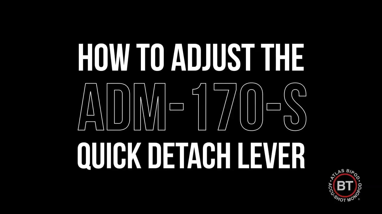 opplanet american defense manufacturing how to adjust the adm 170 s quick detach lever on the atlas bipod video