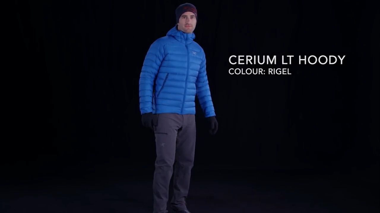 opplanet arc teryx cerium lt hoody mens rigel video