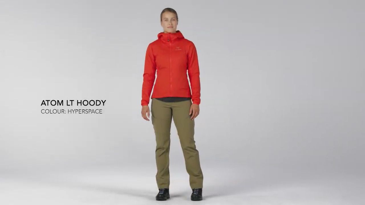opplanet arcteryx womens atom lt hoody hyperspace video