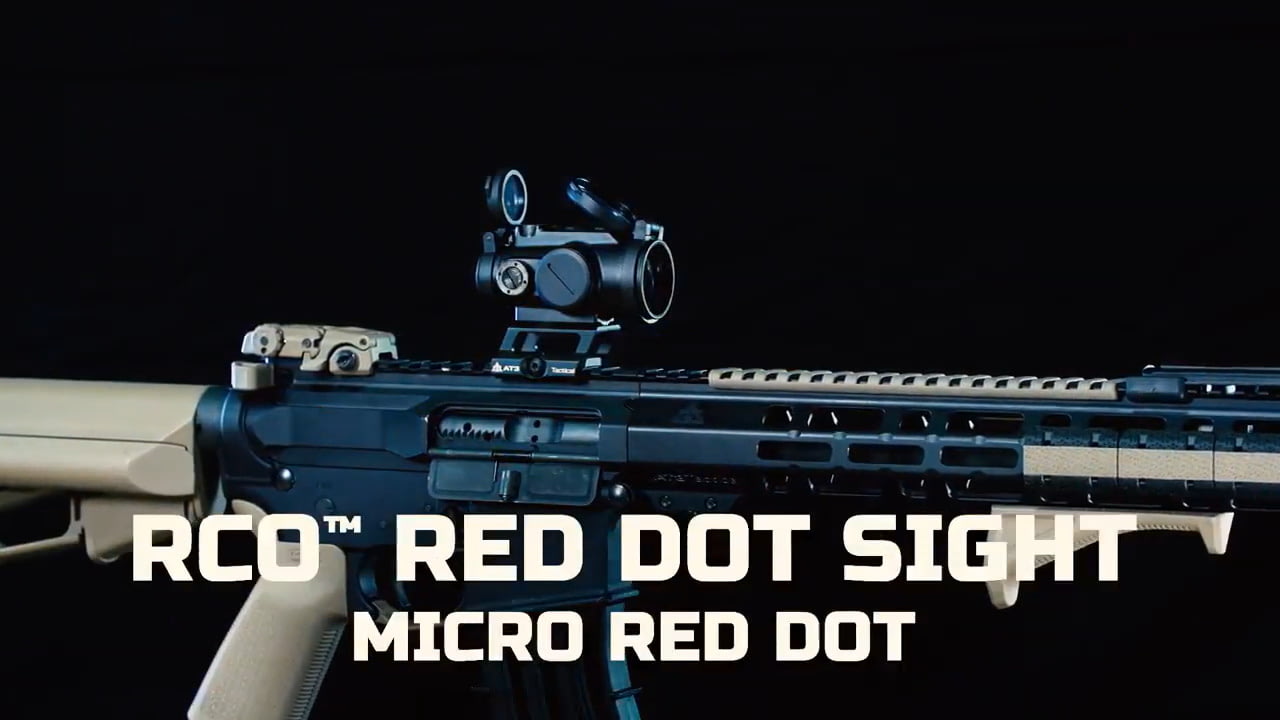 opplanet at3 tactical rco red dot sight for any long gun or pdw video